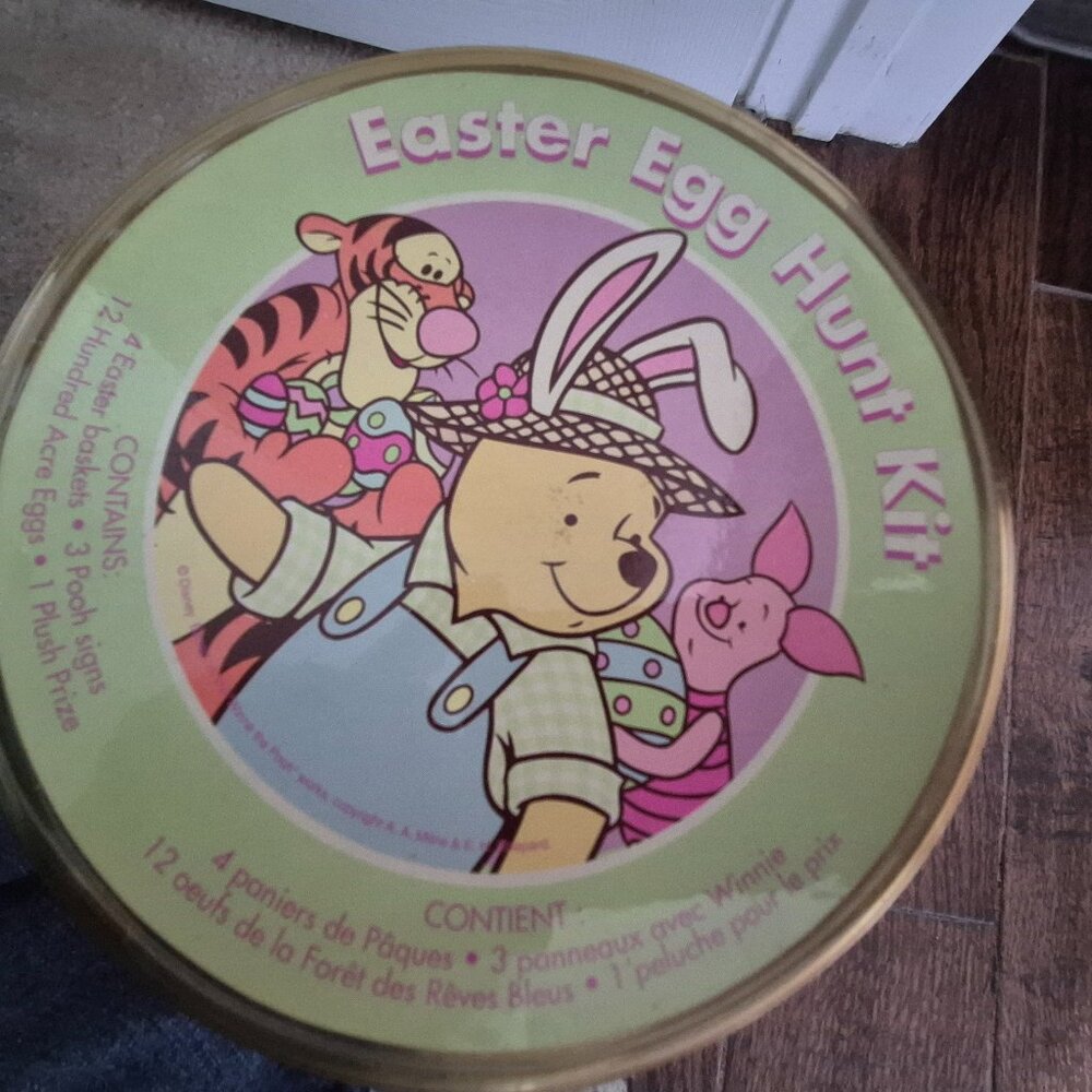 Vintage pooh bear Easter hunt kit